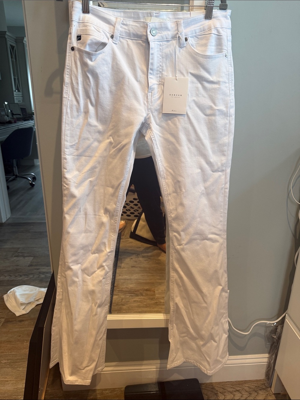 KanCan White Bootcut Jeans